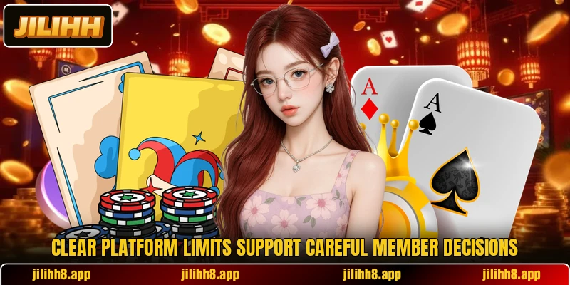 Clear platform limits support careful member decisions Clear platform limits support careful member decisions