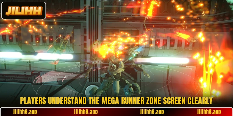 Players understand the Mega Runner Zone screen clearly Players understand the Mega Runner Zone screen clearly