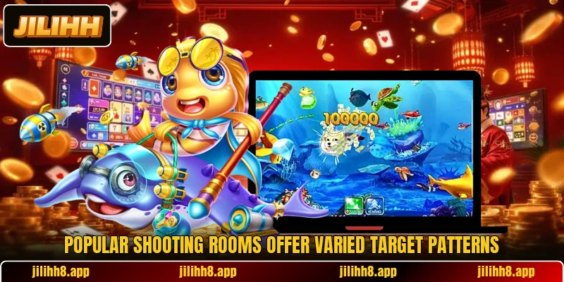 Popular shooting rooms offer varied target patterns Popular shooting rooms offer varied target patterns