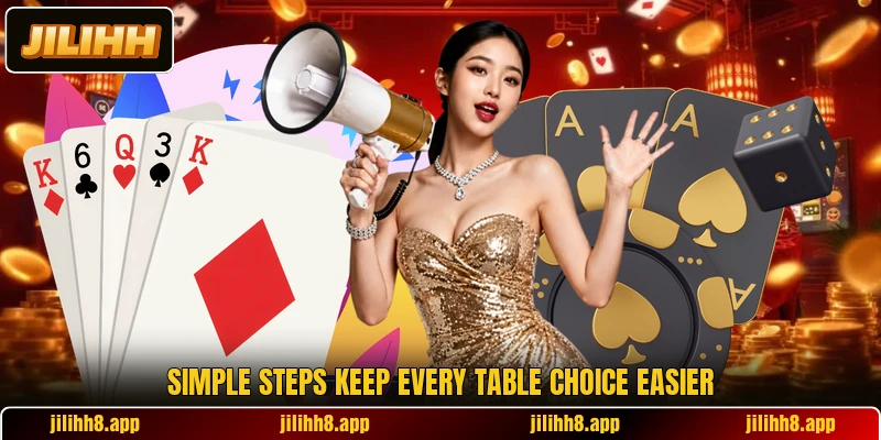 Simple steps keep every table choice easier Simple steps keep every table choice easier