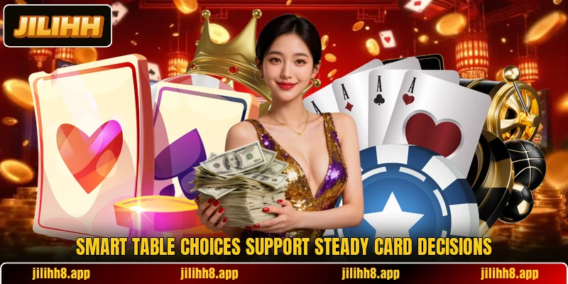 Smart table choices support steady card decisions Smart table choices support steady card decisions