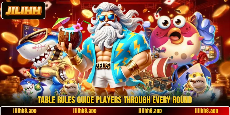 Table rules guide players through every round Table rules guide players through every round