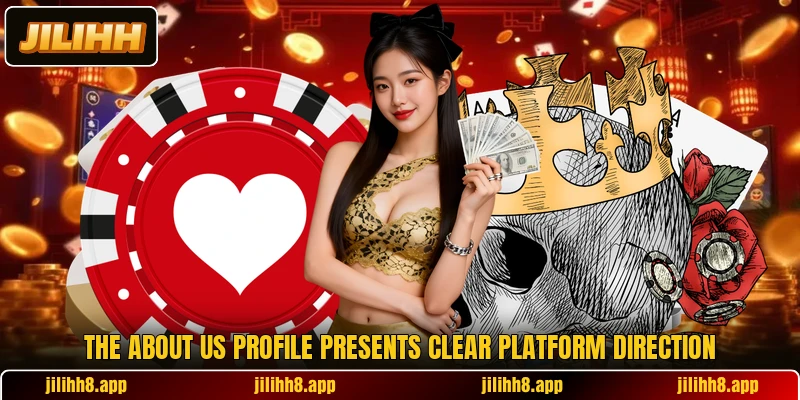 The about us profile presents clear platform direction