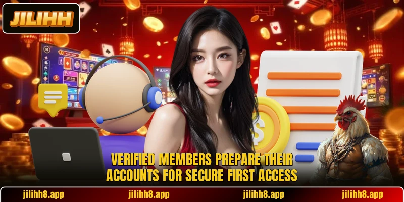 Verified members prepare their accounts for secure first access Verified members prepare their accounts for secure first access